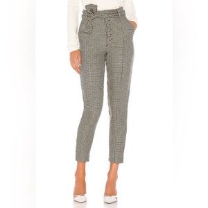 LOVERS & FRIENDS Dillon Trousers Houndstooth Pants Size XS